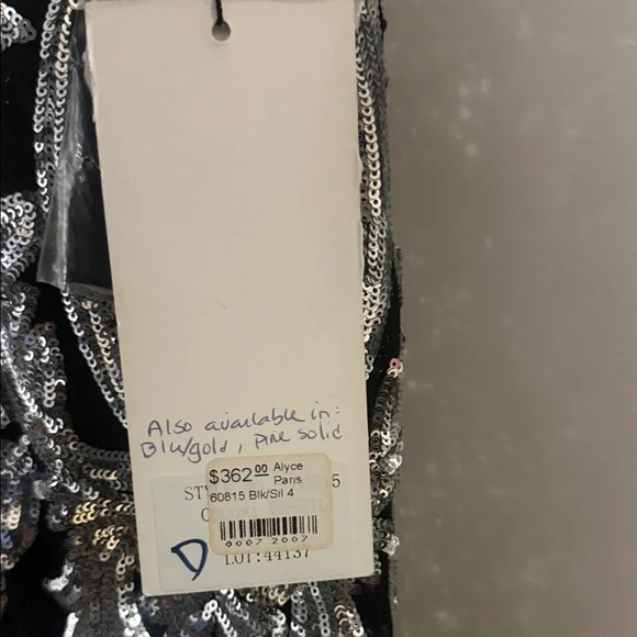 Alyce Paris Black and White Maxi Dress - Picture 2 of 5